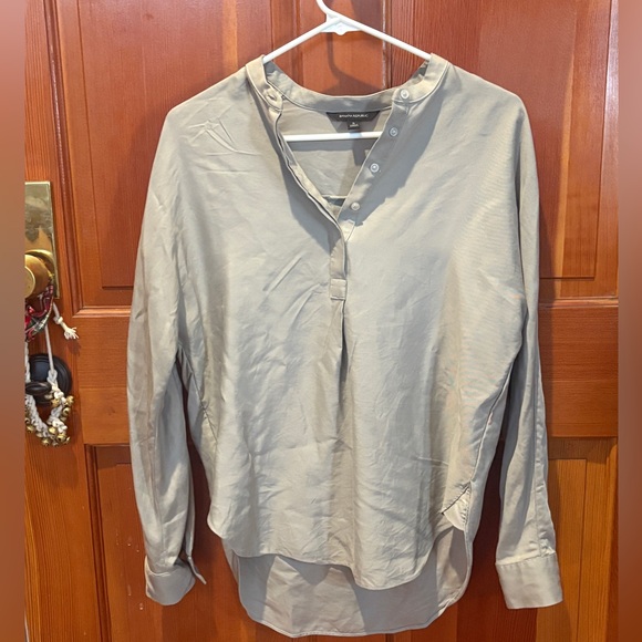 Banana Republic Feather Grey Tencel Tunic - Picture 6 of 17